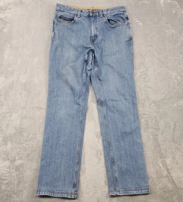 Jeans Duluth Trading Co para Hombres 34x34 Azul Flexible Salón de Baile Calce Relajado Elastizado Denim Foto 1 de 4