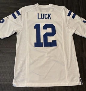 Camiseta deportiva Nike On Field Indianapolis Colts Andrew Luck #12 para hombre talla pequeña de la NFL - Imagen 1 de 14