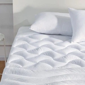 Cooling Queen Mattress Topper, Premium Zoned Cool Mattress Pad Cover, Padded ... - Picture 1 of 7