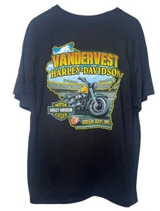 Neu mit Etikett Harley Davidson Leader Of The Pack Vandervest Green Bay Wi Packers XL 2014 - Bild 1 von 8