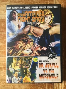 The Vampires Night Orgy & Dr Jekyll vs. the Werewolf DVD Code Red Leon Klimovsky - Picture 1 of 2