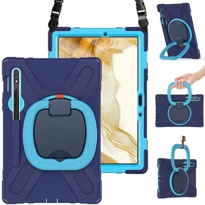 Stoßfeste Hülle für Samsung Galaxy Tab S9 S8 S7 11" mit Griff Band Ständer - Bild 1 von 10