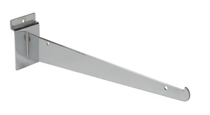 SSWBasics 12" Slatwall Soporte de Estante Cromo (Sostiene 30lbs) Paquete de 10 - Imagen 1 de 1