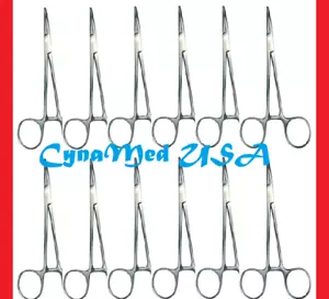12 PCS 5" Hemostat ( Mosquito Forceps ) CURVED STAINLESS STEEL - Picture 1 of 1