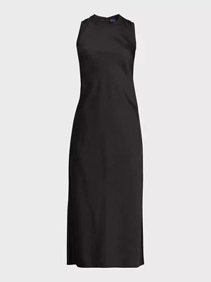 Vestido sin mangas midi M Scoop para mujer negro sin mangas abertura lateral 100 % poliéster MEDIANO Foto 1 de 4