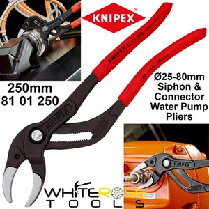 Knipex Siphon Connector Water Pump Pliers 250mm 25-80mm Jaws 81 01 250 - Picture 1 of 3