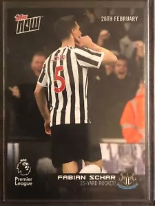2019 Topps Now PL Premier League #87 Fabian Schar Newcastle United - Picture 1 of 2