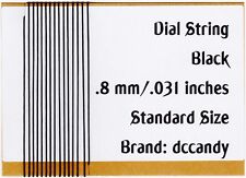 Radio Dial Cord BRAIDED Nylon String .8mm 12FT Vintage Radio Tuner Black 144