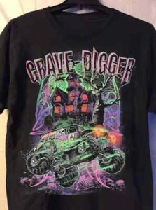 1988 Grave Digger Race Monster Gift For Fan Black T-Shirt.webp - Picture 1 of 2