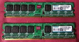 KINGMAX 2Gb (2x1Gb) DDR2 800 KLDD48F - B8KB5 usati - Foto 1 di 1