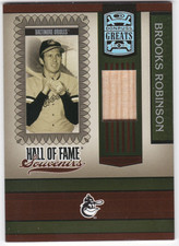 2005 Donruss Greats Hall of Fame Souvenirs Material Bat #11 Brooks Robinson T5