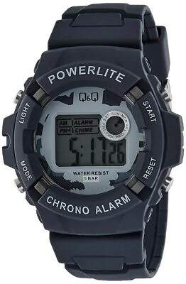 Q&Q by Citizen M051J002Y PowerLite Men's Digital Sport Watch Blue Resin Strap - Image 1 of 2