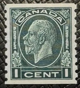 CANADA NO  205, GEORGE V, MEDALLION COIL STAMP, VF  MINT NH (KF320) - Imagen 1 de 1
