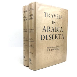 TRAVELS IN ARABIA DESERTA 1936 XXe Doughty / T. E. Lawrence ILLUSTRÉS 2 Vol. - Picture 1 of 17