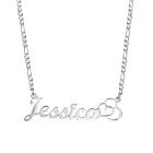 Personalized Name Custom Letter Gold Women Necklace Stainless Steel Pendant Gift