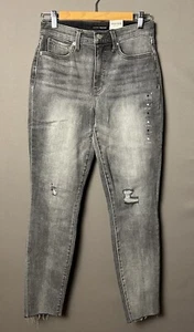 Lucky Brand Hi-Rise Bridgette Skinny Jean Womens Size 6/38 Grey/Washed Black - Picture 1 of 13