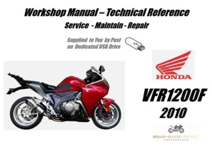 Honda VFR1200F VFR1200 VRF 1200 F Service Repair Workshop Manual USB 2010 - Picture 1 of 9