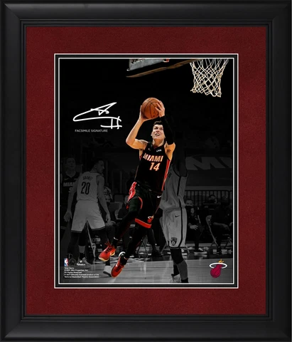 Tyler Herro Miami Heat FRMD 11x14 Spotlight Photograph - Facsimile Signature Cover