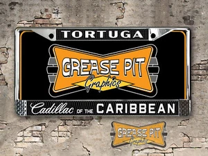 Tortuga Cadillac of the Caribbean License Plate Frame - Picture 1 of 3
