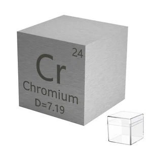 Cubo elemento cromo cubo 10 mm muestras de metal coleccionable, pasatiempo, regalo - Imagen 1 de 6
