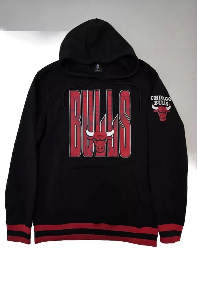 NBA Portland Trailblazers Logo Team Mens Black/Red Hoodie Size XLarge