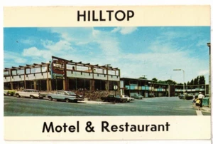 c1970 Business Card: Hilltop Motel 967 Clifton Hill, Niagara Falls, ON, Canada - Picture 1 of 2