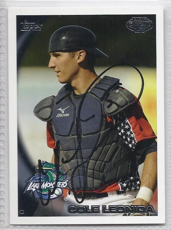 Cole leonida Signed Autographed 2011 Topps Pro Debut Card - Image 1 of 1