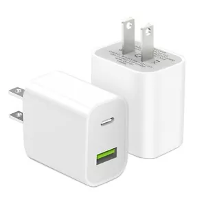 2 Pack USB C Charger Block Dual Port Type C Wall Charger Fast Charging 20W Power - Picture 1 of 7