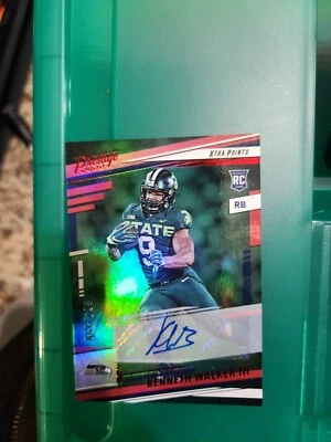 2022 Panini Prestige Kenneth Walker III Red Premium Auto /199 RC Rookie Seahawks - Image 1 of 3