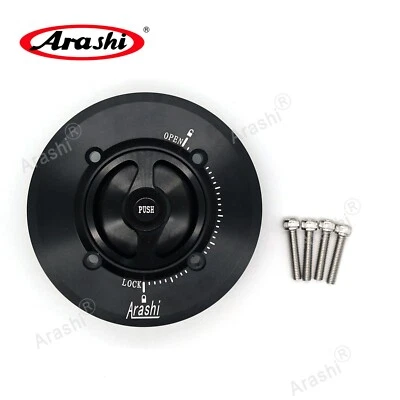 Keyless Fuel Tank Cap Cover For Aprilia Tuono V4R 2011 - 2017 2012 2013 2014 - Image 1 of 4