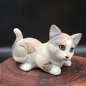 Art Line Calico Cat Figurine 7.5" Model 6030 Plastic 1993 Home Decor Vintage - Picture 1 of 8