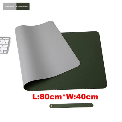NonSlip Waterproof Reversible Leather Large Size Keyboard Mouse Pad Prem Leather - Image 1 of 4