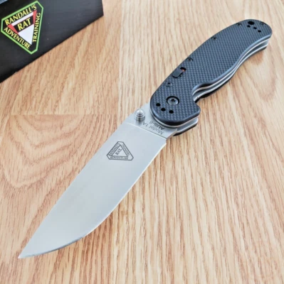 Ontario RAT IA SP Folding Knife 3.5" Satin AUS-8 Steel Blade Black G10 Handle - Image 1 of 4
