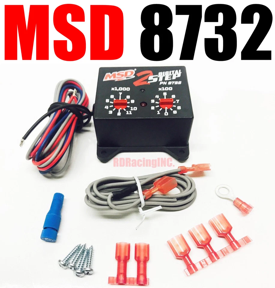 MSD 8732 MSD Ignition 8732 Black Digital 2-Step Rev Controllers Multi-Step RPM  - Image 1 of 1