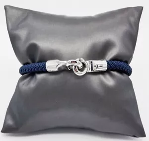 Men’s Brosway Blue Cable & Stainless Steel Bracelet - 8" - Picture 1 of 6