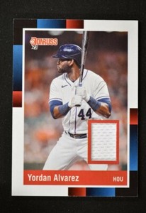 2022 Donruss Retro 1988 Materials Relic #R88M-YA Yordan Alvarez - Astros