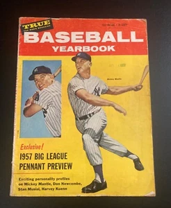 1957 Mickey Mantle True Baseball Yearbook - Picture 1 of 4