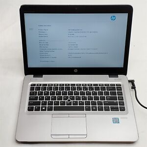 HP EliteBook 840 G3 Laptop 14" HD i5 6200U 2.30GHZ 8GB NO HDD/BATT BIOS LOCKED