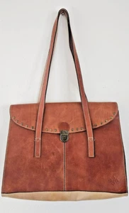 Vintage Leder Patricia Nash Messenger Beuteltasche/Hobo Bag/Handtasche 10" x 14" - Bild 1 von 12