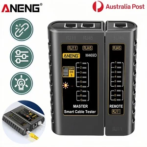 ANENG M469D RJ45 Network Cable Tester Ethernet Line Wire Remote Continuity USB - Zdjęcie 1 z 15