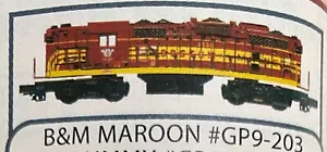 Williams #203 B&M Maroon GP-9 Diesellok (Factory Sealed) SUPER NEUWERTIG!!! - Bild 1 von 9