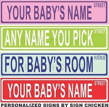 PERSONALIZED, BABY NAME, STREET SIGN, baby room decor, baby gift, babies, infant