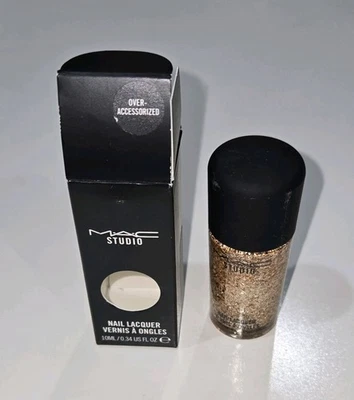MAC STUDIO COSMETICS NAIL LACQUER POLISH GLITTER * OVER ACCESSORIZED * NEW BOXED - Image 1 of 3