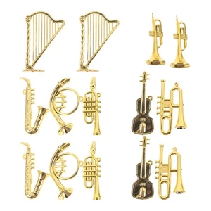 14 Pcs Small Musical Instrument Pendant Baby Instruments Miniature - Picture 1 of 12