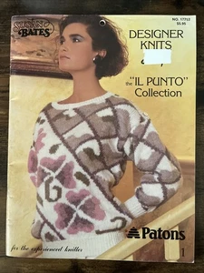 1985 Susan Bates #17752 IL PUNTO Collection Knitting Patterns - Italian Designs - Picture 1 of 7