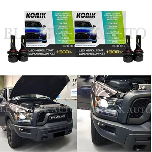 KONIK LED HB3 High & Low Beam Conversion Kit for Dodge RAM 1500 Warlock 20-22 - Picture 1 of 6