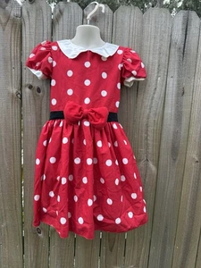 Minnie Mouse Kostüm mit Stirnband Mickey Ohren Kostüm Verkleiden Größe 5 Top Zustand - Bild 1 von 9