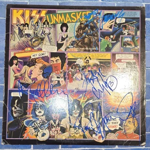 Ace Frehley Kiss | signed lp | 4 members | Unmasked - Picture 1 of 7