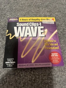 1999 Sound Clips Wave CD ROM New - Picture 1 of 2