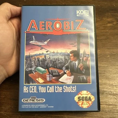 Aerobiz (Sega Genesis, 1992) Complete - Tested - Authentic - Image 1 of 4